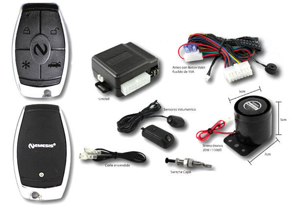 Alarmas Nemesis Serie GT-1 Bloqueo electrónico del encendido