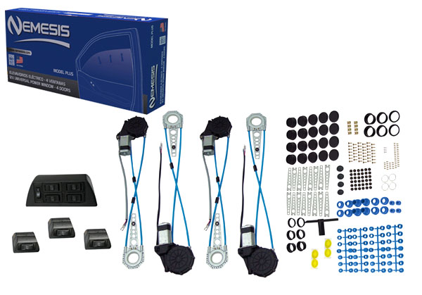 Kit Nemesis Elevavidrios 4 Puertas