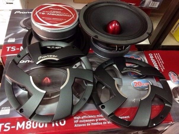 Parlantes Pioneer 8700 Watt Ts-m800pro LoroCarAudio