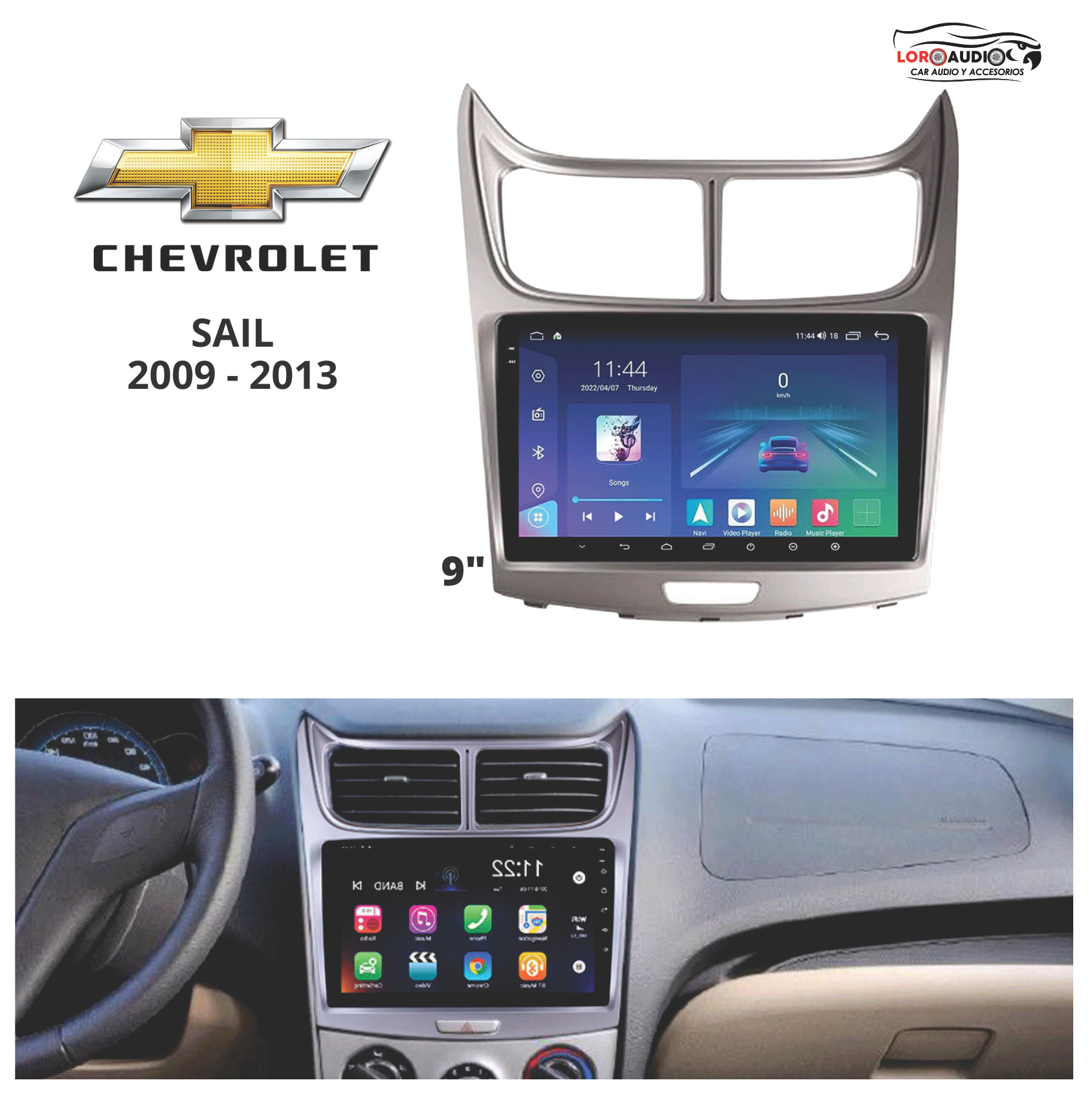 Radio Chevrolet Sail 2009-2013 Bogota Colombia