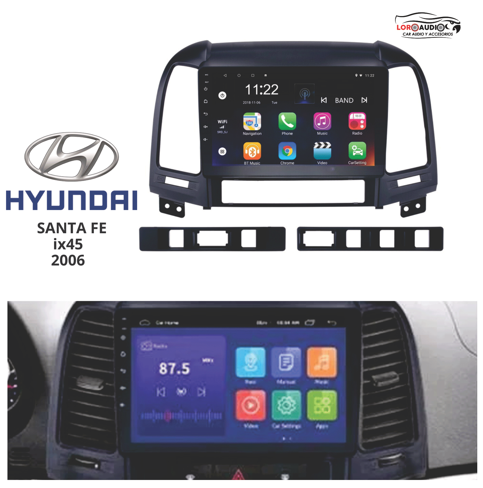 Radio Hyundai Santa Fe IX45 2006 Bogota Colombia