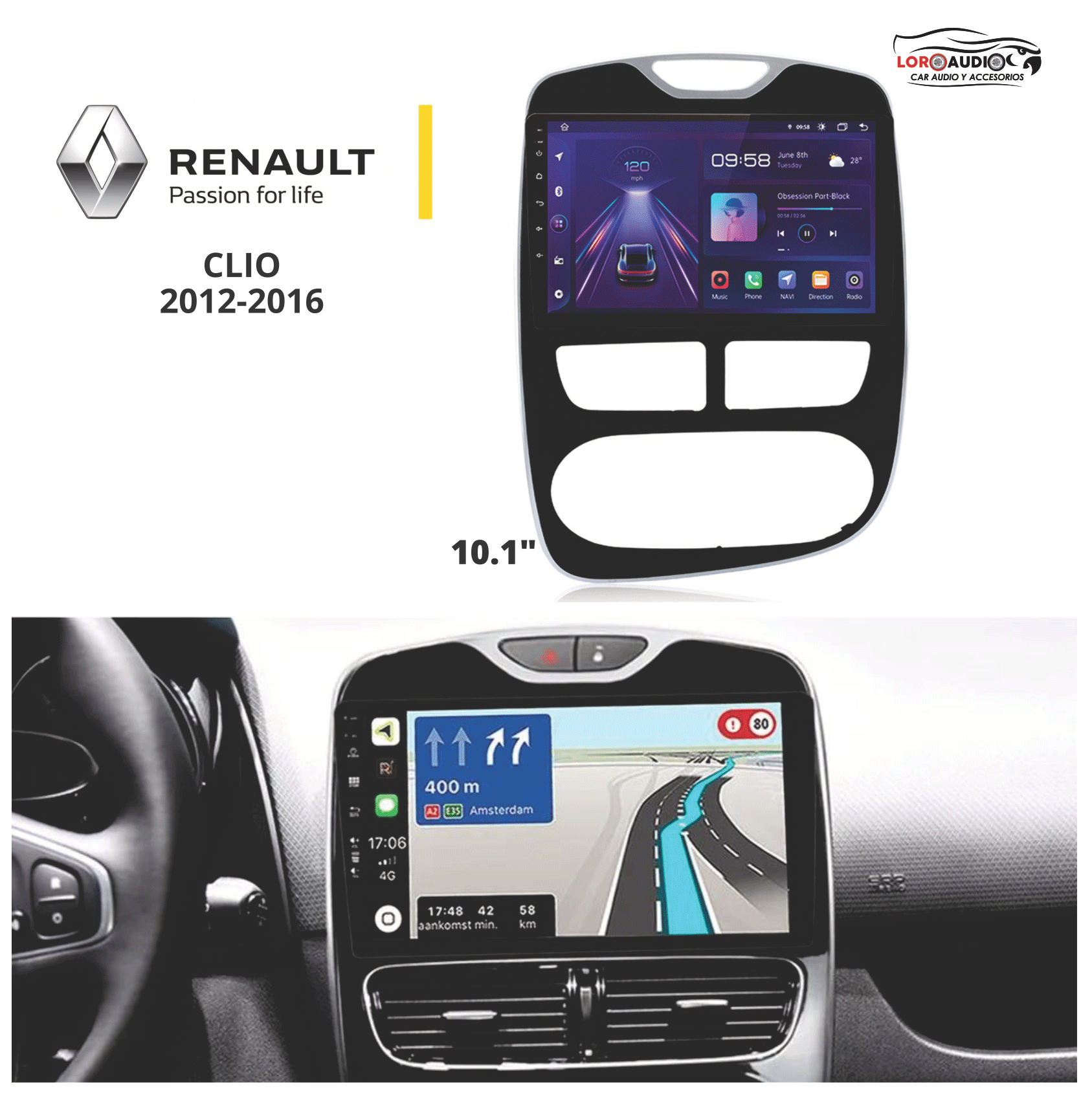 Radio Renault Clio 2012-2016 Bogota Colombia